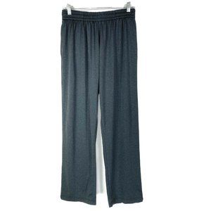 Fila M Medium Pants Track Athletic Stretch Poly Gray Drawstring Elastic Sport